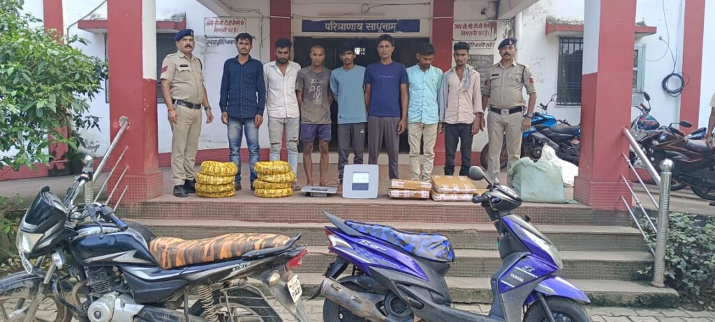 जी0आर0 इन्फ्रा प्रोजेक्ट लिमिटेड बेस कैम्प से चोरी करने वाले 07 आरोपियों को किया गिरफ्तार थाना बलौदा पुलिस की त्वरित कार्यवाही