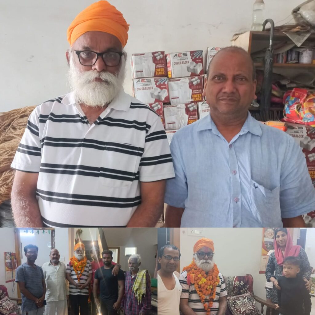 बधाई हो भाजपा  ले जीत के  अमरजीत सिंह खटकर ( काके सरदार) वार्ड 24 रोशन लाल अग्रवाल के निवास म पहुंच के  आशीर्वाद लिन हे