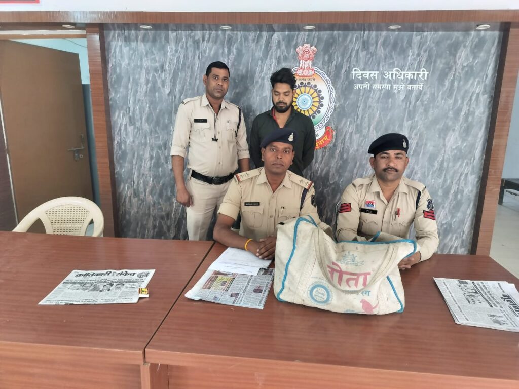 अवैध रूप देशी दारू बेचे  सेती  रखोइया आरोपी संजय कुमार पिता मनहरण लाल उमर  29 साल  साकिन टेमर गिरफ्तार।